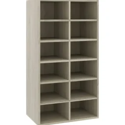 vidaXL - Schoenrek - Bruin - Bewerkt hout