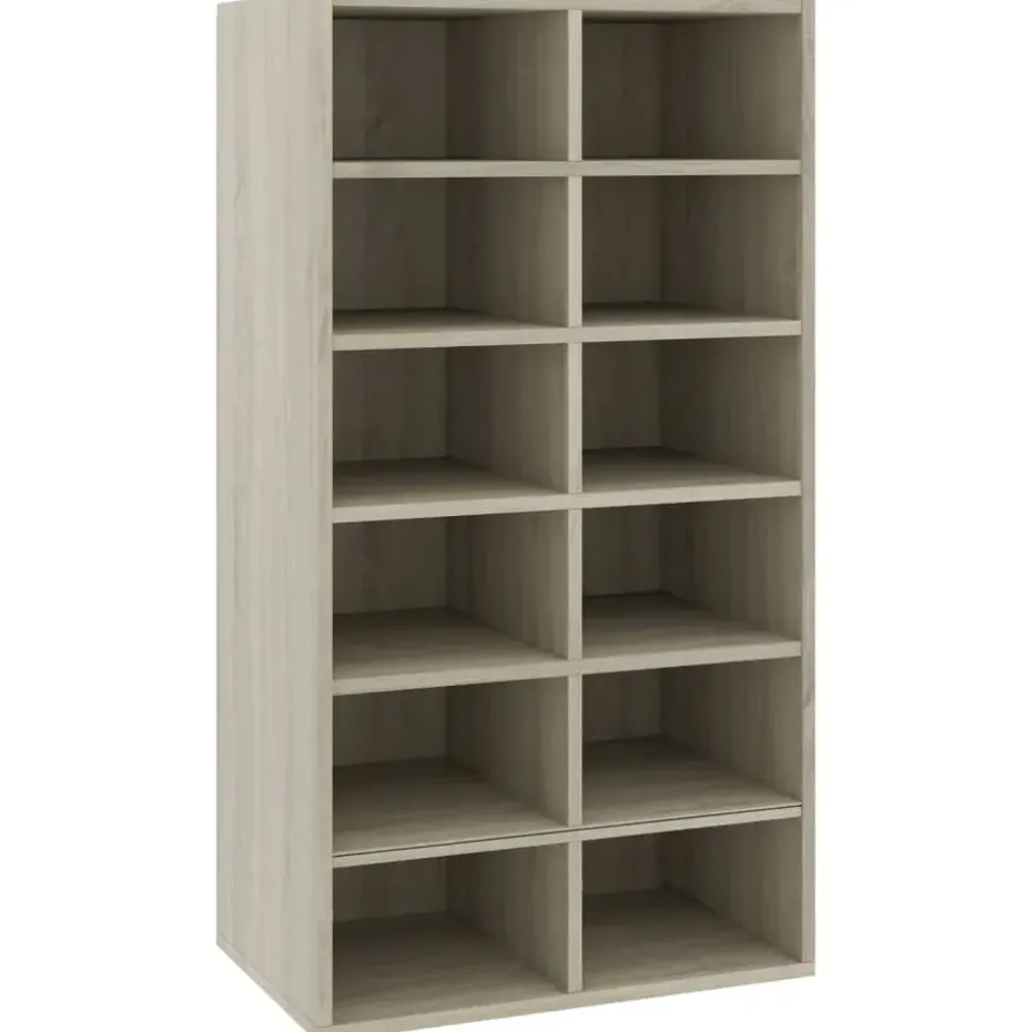 vidaXL - Schoenrek - Bruin - Bewerkt hout