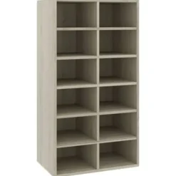 vidaXL - Schoenrek - Bruin - Bewerkt hout