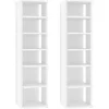 vidaXL - Schoenrek - Wit - Bewerkt hout - 2 stuks