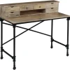 vidaXL - Schrijftafel - Bruin - Hout