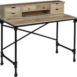 vidaXL - Schrijftafel - Bruin - Hout