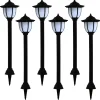 vidaXL - Solarlamp - Zwart - Polypropyleen - 6 stuks