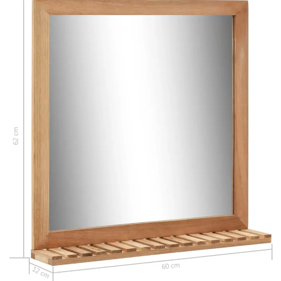 vidaXL - Spiegel - Bruin - Hout