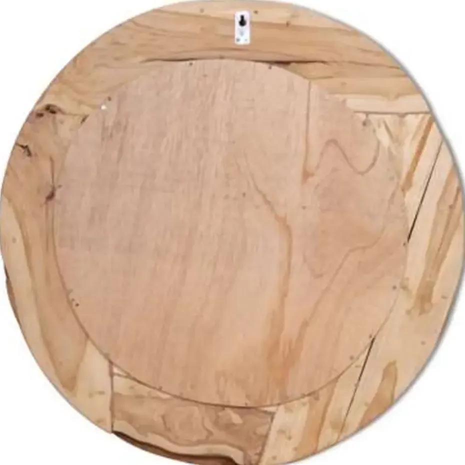 vidaXL - Spiegel - Bruin - Teakhout - 80 cm