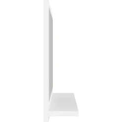 vidaXL - Spiegel - Wit - Bewerkt hout - 40 x 10.5 x 37 cm