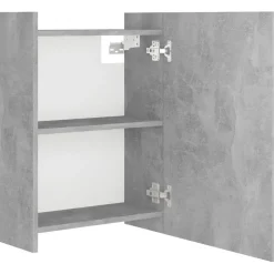 vidaXL - Spiegelkast - Grijs - Bewerkt hout