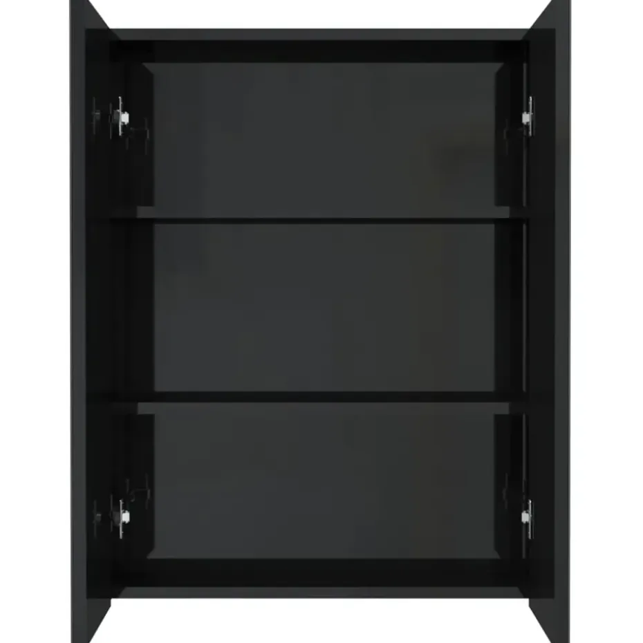 vidaXL - Spiegelkast - Zwart - MDF