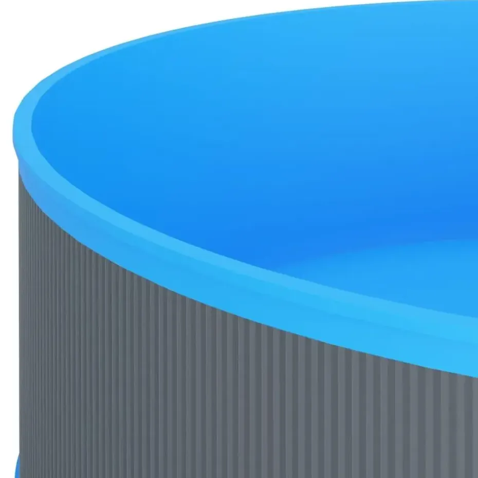 vidaXL - Splasher Pool - Grijs - Staal