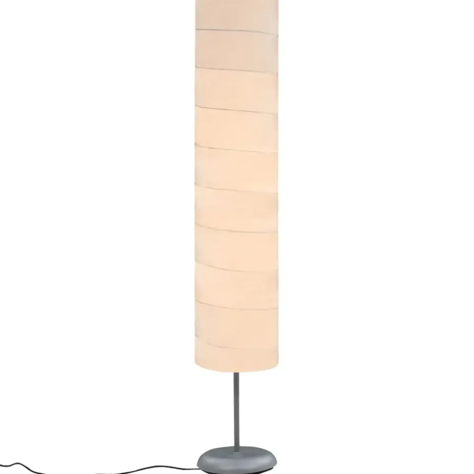 vidaXL - Staande Lamp - Wit - Papier