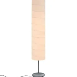 vidaXL - Staande Lamp - Wit - Papier