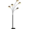vidaXL - Staande Lamp - Zwart - Staal