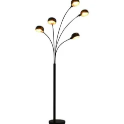 vidaXL - Staande Lamp - Zwart - Staal