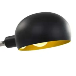 vidaXL - Staande Lamp - Zwart - Staal