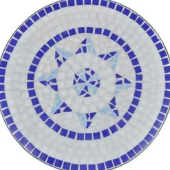 vidaXL - Stoel - Blauw - Keramiek