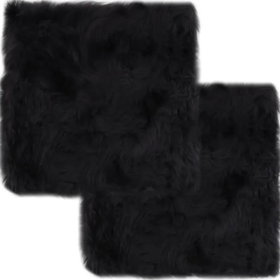 vidaXL - Stoelkussen - Grijs - Fleece