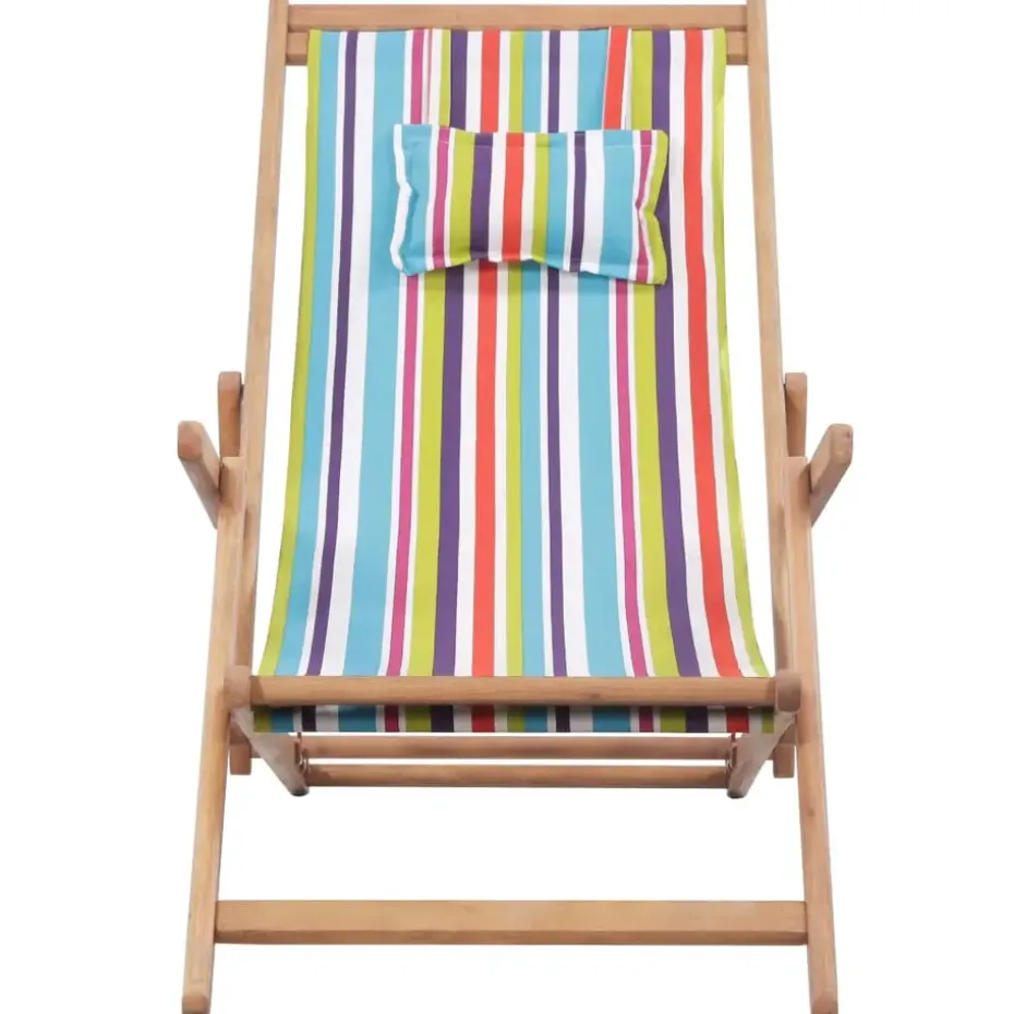 vidaXL - Strandstoel - Multikleur - Stof