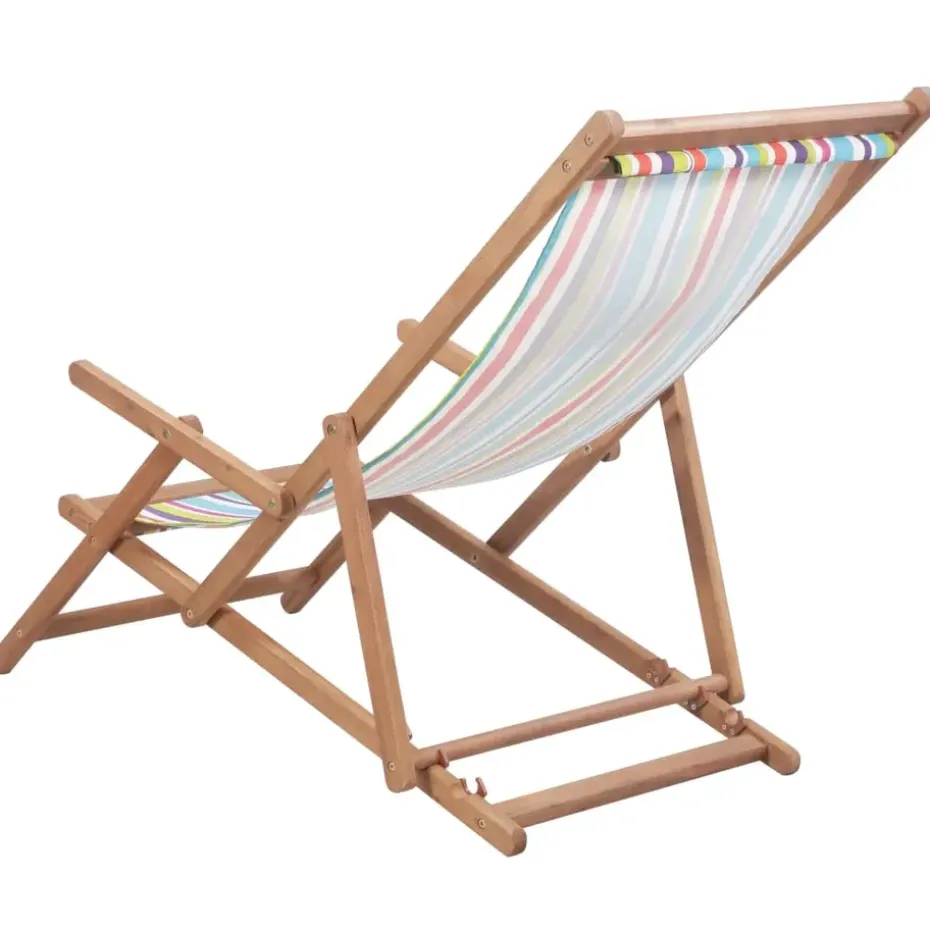 vidaXL - Strandstoel - Multikleur - Stof