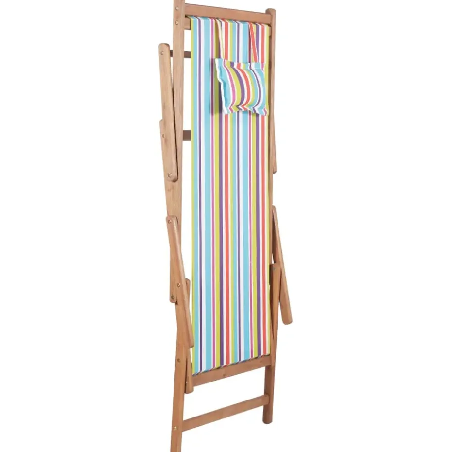 vidaXL - Strandstoel - Multikleur - Stof