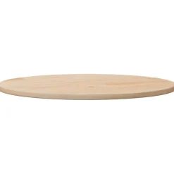 vidaXL - Tafelblad - Bruin - Grenenhout - Ø 90 x 2.5 cm