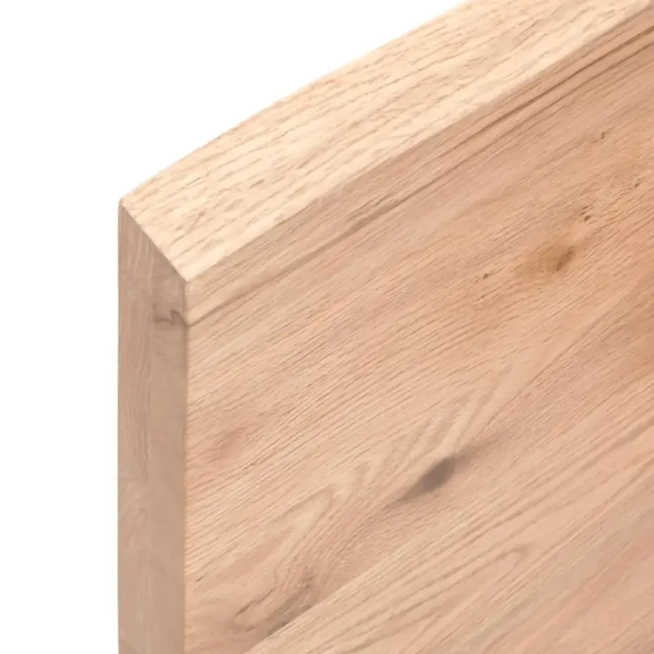 vidaXL - Tafelblad - Bruin - Eikenhout - 100 x 60 x 4 cm
