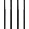 vidaXL - Tafelpoot - Zwart - IJzer - 4 stuks