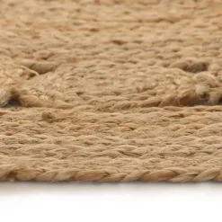 vidaXL - Tapijt - Beige - Jute - 90 cm