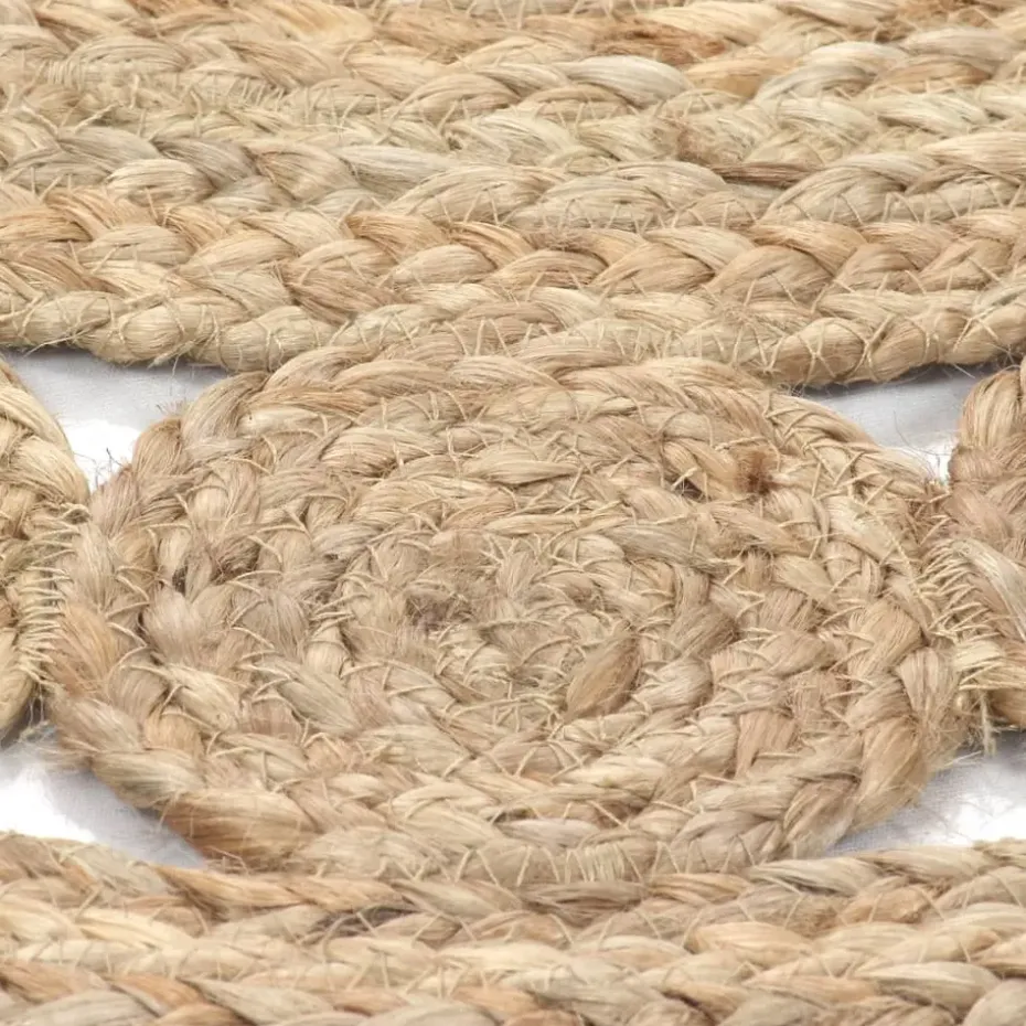 vidaXL - Tapijt - Beige - Jute - 90 cm