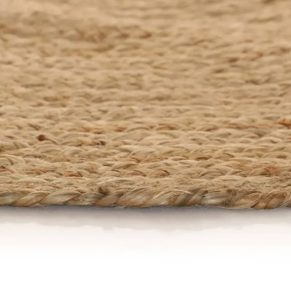 vidaXL - Tapijt - Beige - Jute - 120 cm