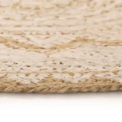 vidaXL - Tapijt - Beige - Jute - 120 cm