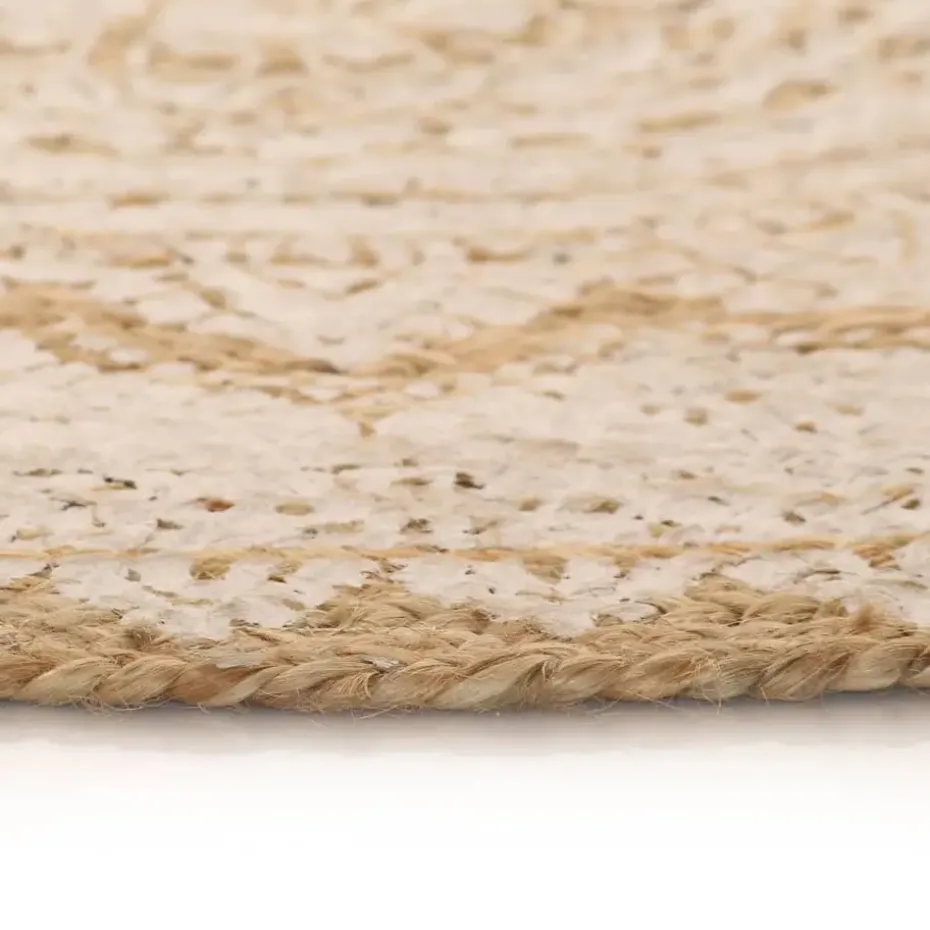 vidaXL - Tapijt - Beige - Jute - 120 cm
