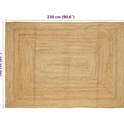 vidaXL - Tapijt - Bruin - Jute - 160 x 230 cm