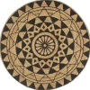 vidaXL - Tapijt - Zwart - Jute