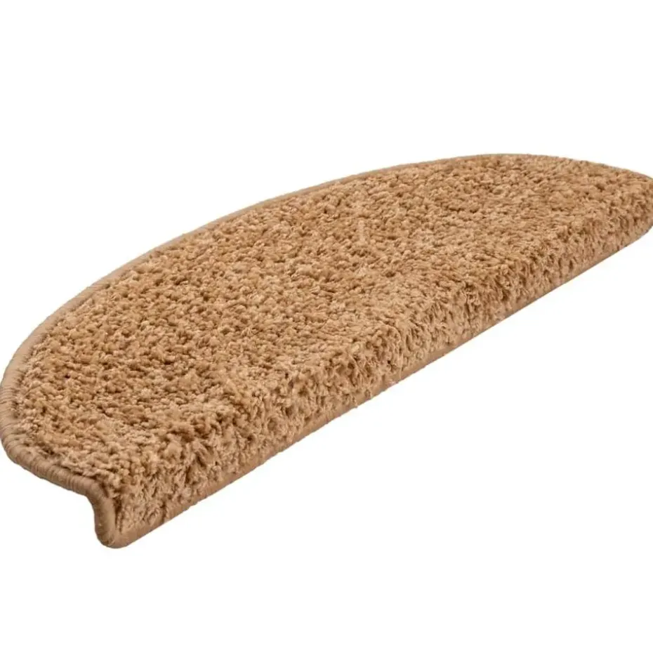 vidaXL - Tapijt Traptrede - Beige - Polypropyleen