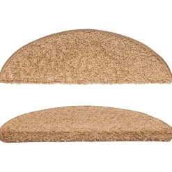 vidaXL - Tapijt Traptrede - Beige - Polypropyleen