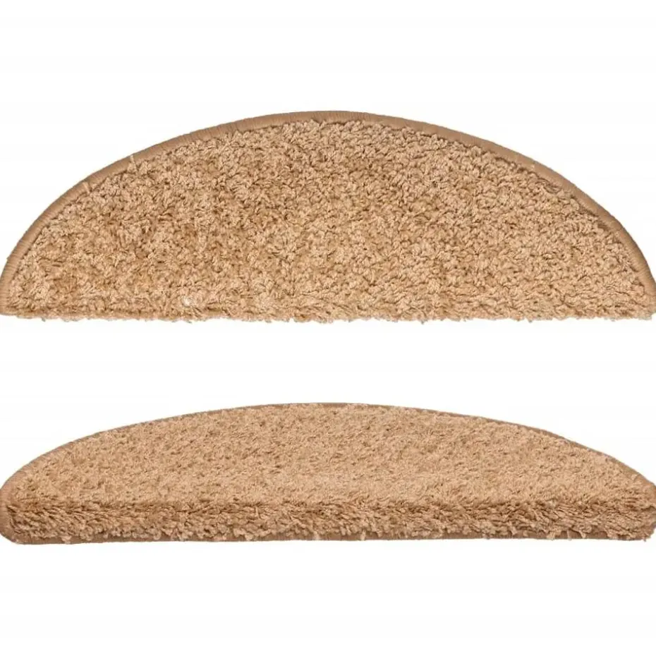 vidaXL - Tapijt Traptrede - Beige - Polypropyleen