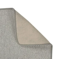 vidaXL - Tapijtloper - Platina - Stof - 80 x 300 cm