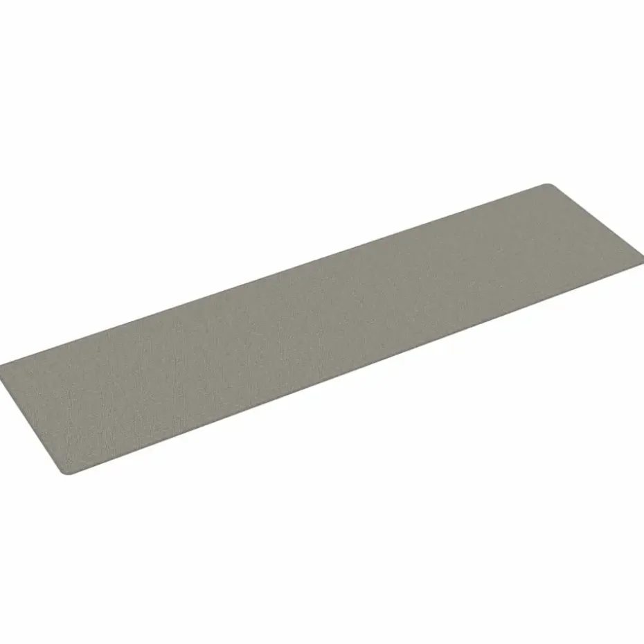 vidaXL - Tapijtloper - Zilver - Stof - 80 x 300 cm