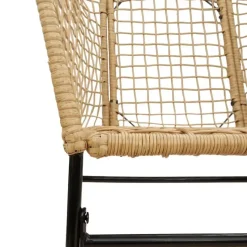 vidaXL - Terrasstoel - Bruin - Poly rattan en staal - 2 stuks