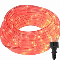 vidaXL - Touwenlicht met 1200 LED 50 m - Rood - PVC