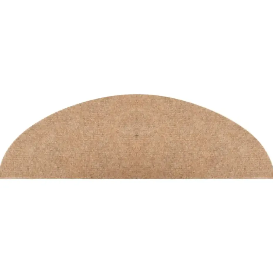 vidaXL - Trapmat - Beige - Stof - 56 x 17 x 3 cm - 10 stuks