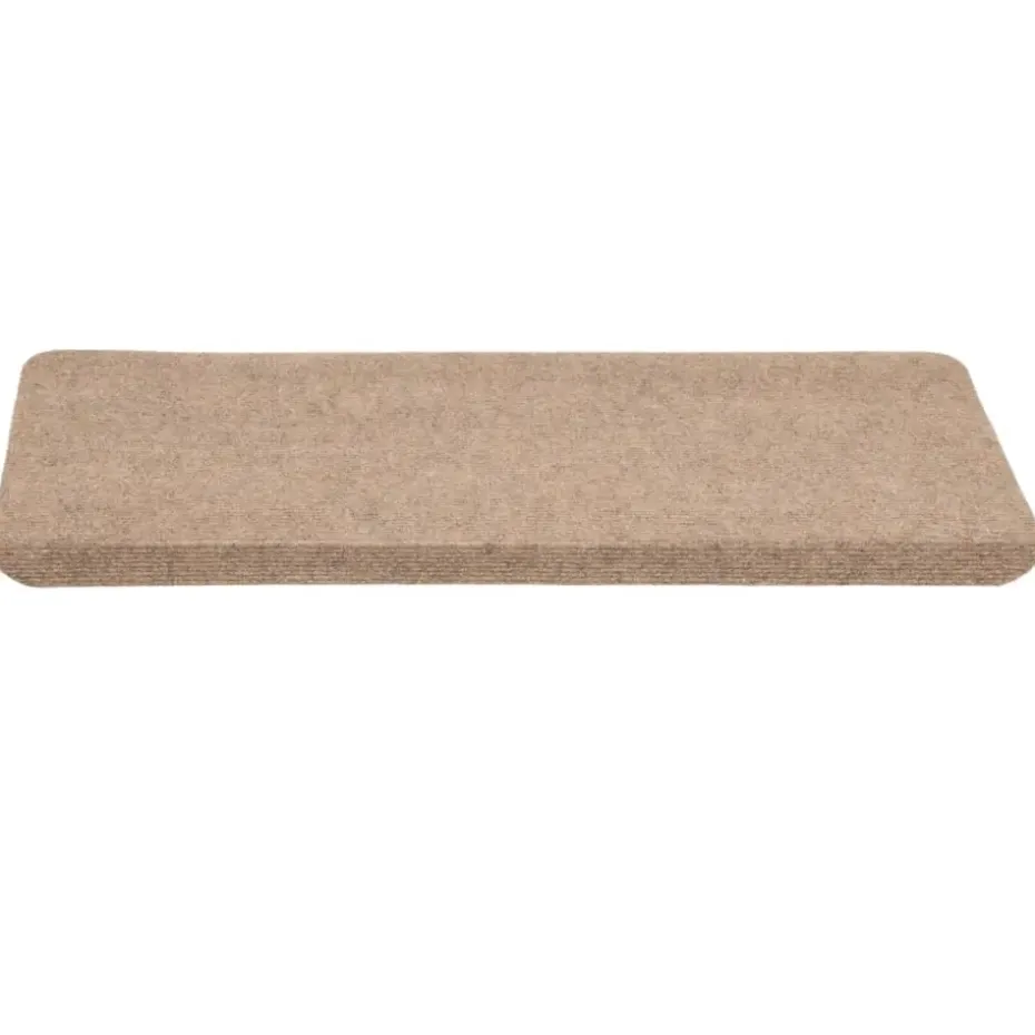 vidaXL - Trapmat - Beige - Stof - 65 x 24.5 x 3.5 cm - 15 stuks