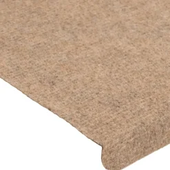 vidaXL - Trapmat - Beige - Stof - 65 x 24.5 x 3.5 cm - 15 stuks