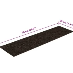 vidaXL - Trapmat - Bruin - Polypropyleen - 76 x 20 cm - 15 stuks