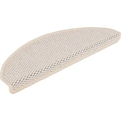 vidaXL - Trapmat - Crème - Stof - 65 x 21 x 4 cm - 15 stuks