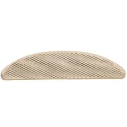 vidaXL - Trapmat - Crème - Stof - 56 x 17 x 3 cm - 15 stuks