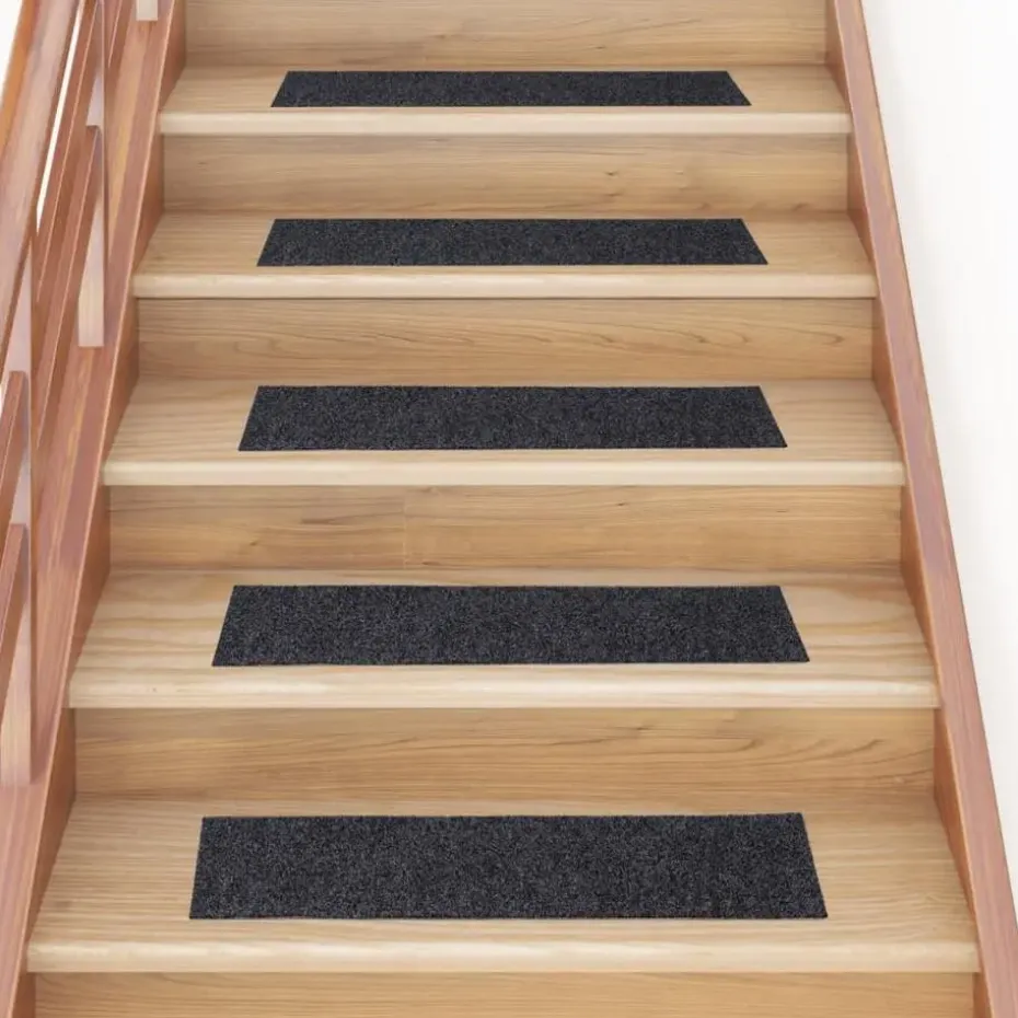 vidaXL - Trapmat - Grijs - Polypropyleen - 76 x 20 cm - 15 stuks