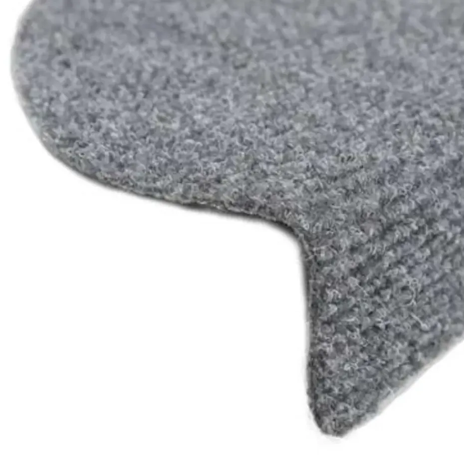 vidaXL - Trapmat - Grijs - Polypropyleen - 65 x 21 x 4 cm - 15 stuks