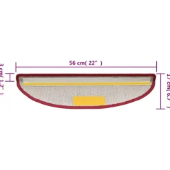 vidaXL - Trapmat - Rood - Polypropyleen