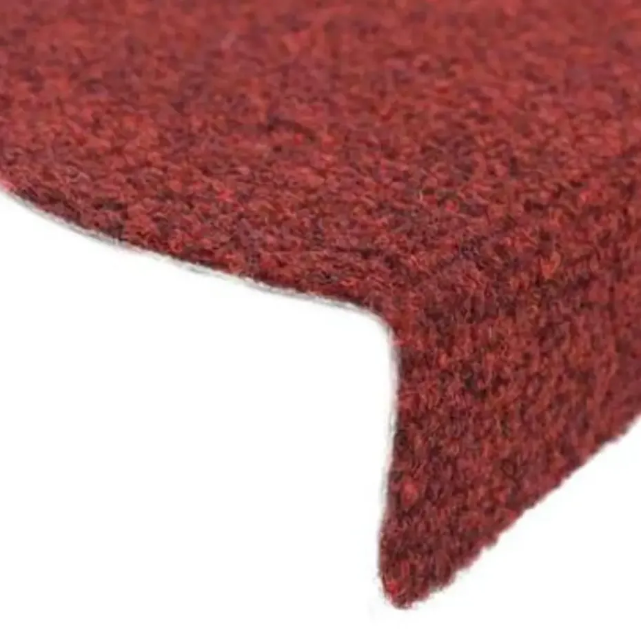 vidaXL - Trapmat - Rood - Polypropyleen - 65 x 21 x 4 cm - 15 stuks